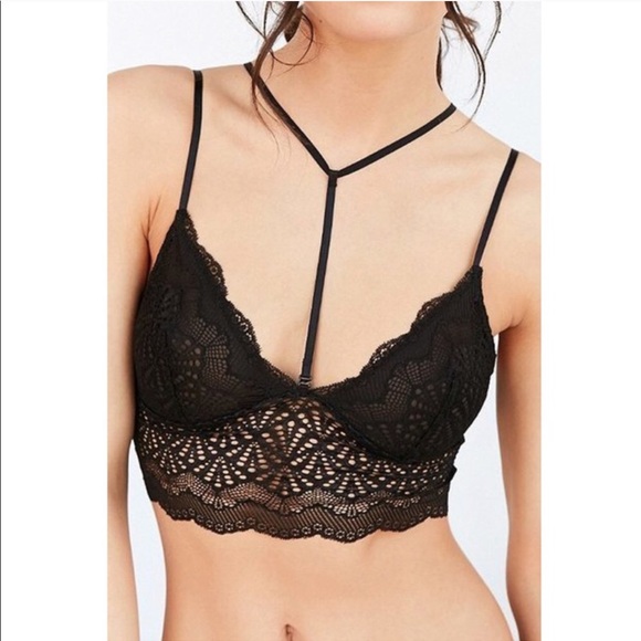 Mint Blue Lace Bralette Stylish Strap - Picture 5 of 5